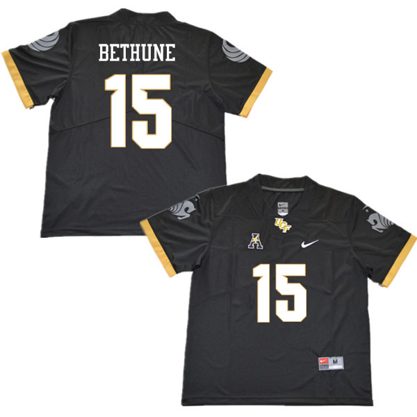 Men #15 Tatum Bethune UCF Knights College Football Jerseys Sale-Black